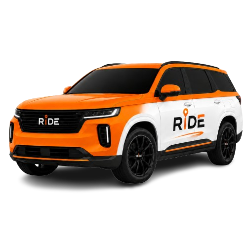 Ride XL Space SUV with orange and white livery